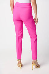 Joseph Ribkoff Lux Twill Slim-Fit Pull-On Pants 241231 Ultra Pink