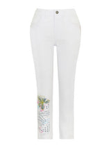 Dolcezza Happy with Spring White Crop Jean