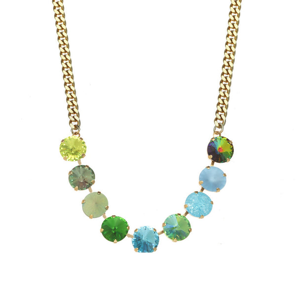 TOVA Mini Sofia Necklace in Blue and Green