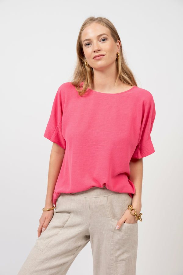 Ivy Jane Tuck Sleeve Popover-Candy