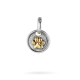 Waxing Poetic Belovable Charm - Dog Paw Sterling Silver/Brass