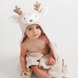 Elegant Baby Fawn Hooded Baby Bath Wrap
