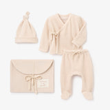 Elegant Baby Taupe Velour Welcome to the World Layette Set