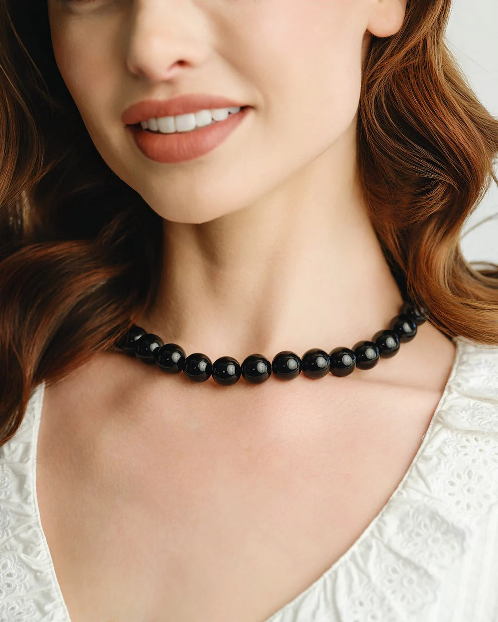 Susan Shaw Palmera Beaded Necklace| Black Onyx – Fashion House