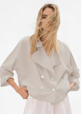 Planet Nylon Cropped Sailor Jacket