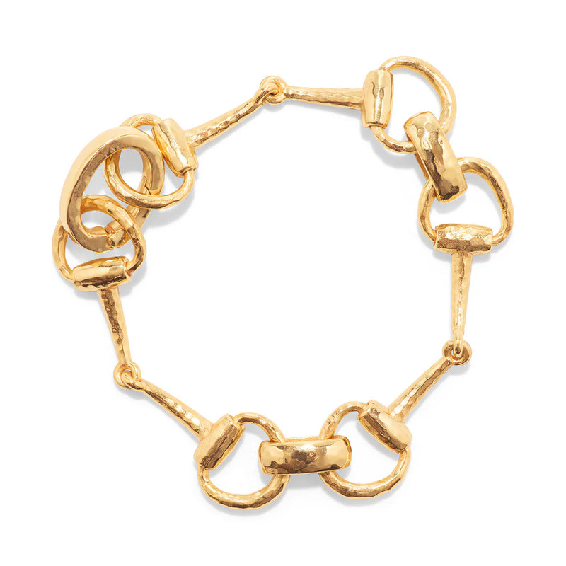 Capucine De Wulf Equestrian Snaffle Bit Bracelet - Gold