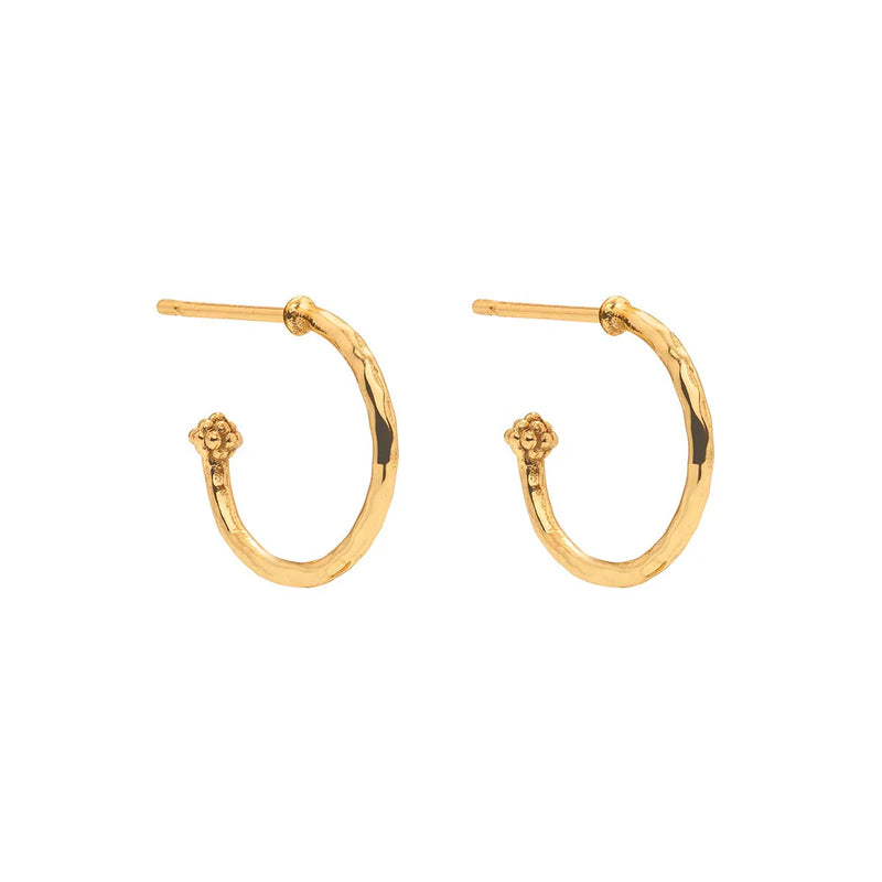 Capucine De Wulf Aurora Hoop Earrings with Reversible Charm - Abalone ...