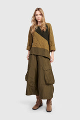Alembika Urban Spark Crewneck Top | Khaki