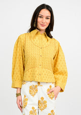 Ivy Jane Button Up Top | Gold
