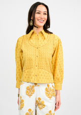 Ivy Jane Button Up Top | Gold