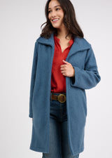 Ivy Jane Wooly "Like" Coat- Blue