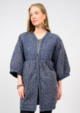 Ivy Jane Embroidered Quilted Jacket | Indigo