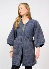 Ivy Jane Embroidered Quilted Jacket | Indigo