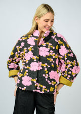 Ivy Jane Puff Floral Jacket | Charcoal