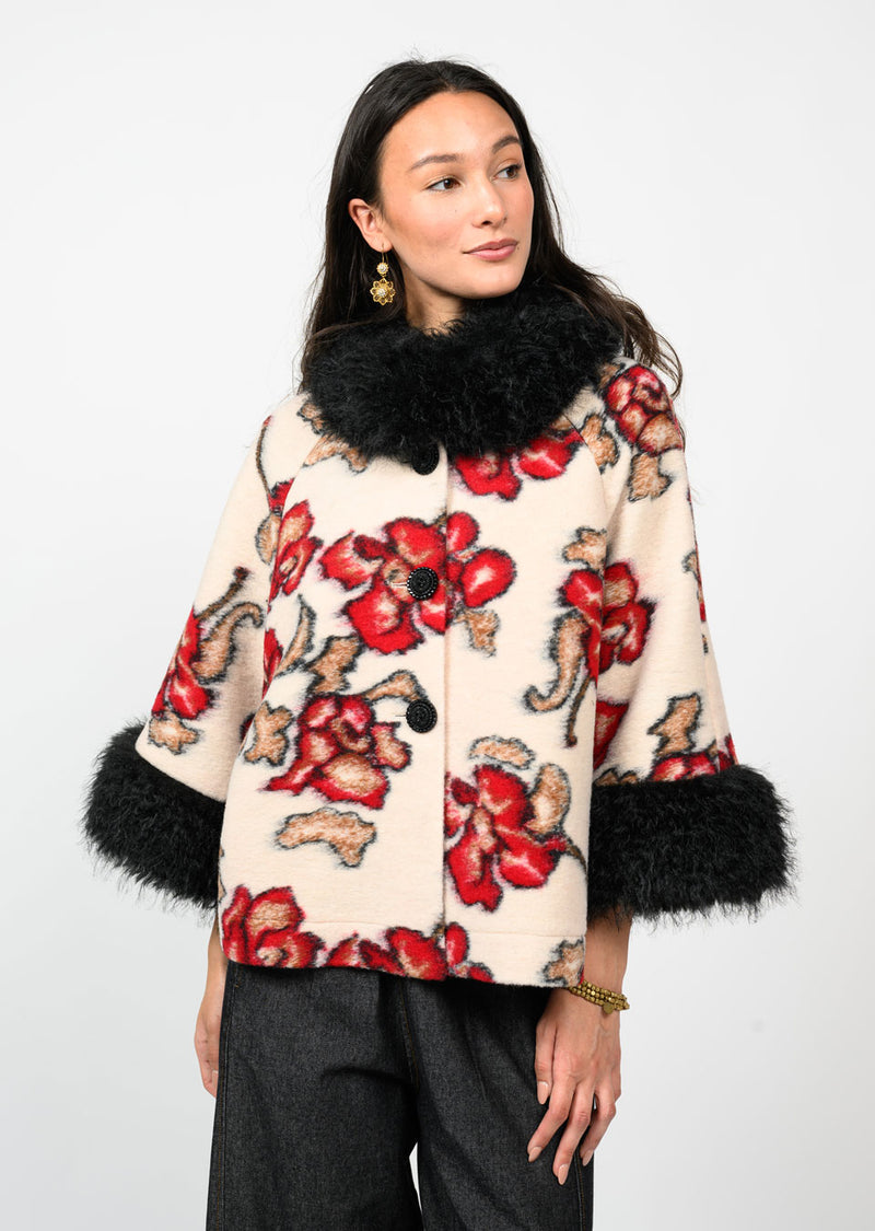 Ivy Jane Shadow Roses Jacket | Ivory