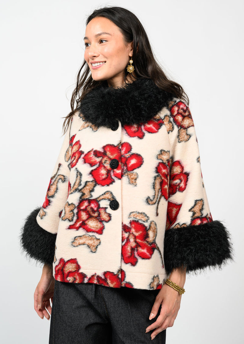 Ivy Jane Shadow Roses Jacket | Ivory