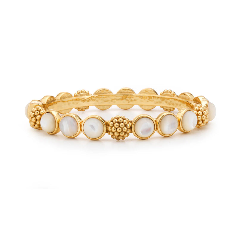 Capucine De Wulf Berry Gem Hinged Bangle - MOP