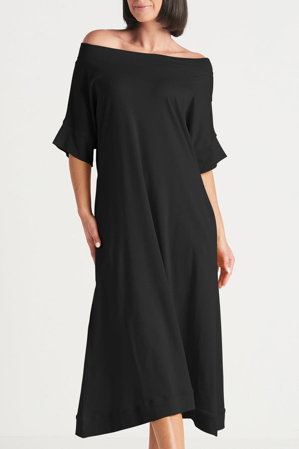 PLANET Pima Cotton Tokyo Dress Black