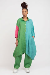 Alembika Tropical Oversized Shirt-Dress