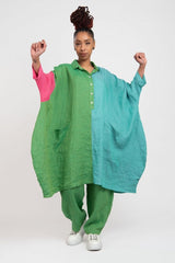 Alembika Tropical Oversized Shirt-Dress