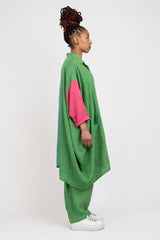 Alembika Tropical Oversized Shirt-Dress