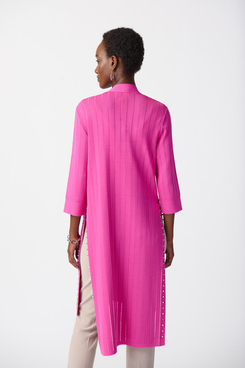 Joseph Ribkoff Rib Knit Cover-up 222929 Ultra pink