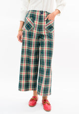 Ivy Jane Plaid Patch Pocket Pant | Hunter