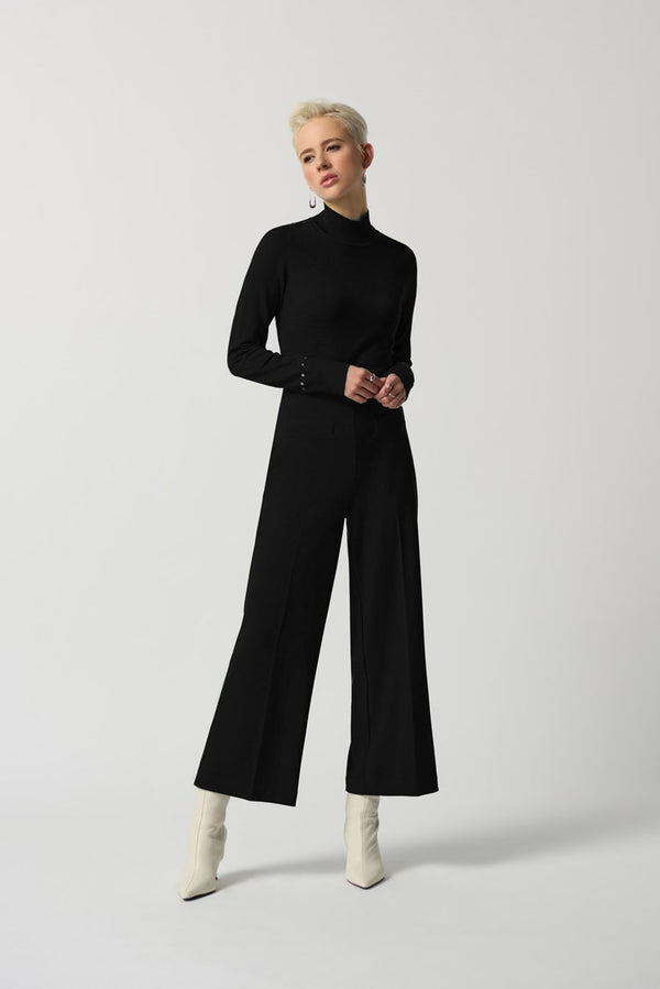 Joseph Ribkoff High-Rise Wide-Leg Pants 233098 Black – Fashion House