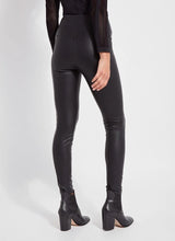 Lyssé Textured Leather Legging-Kohl Black