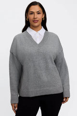 Foxcroft Dina Knit-Woven Sleeveless Layering Tank | White