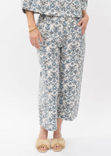 Ivy Jane Toile Barrel Pant | Blue
