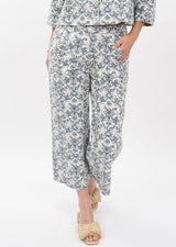 Ivy Jane Toile Barrel Pant | Blue