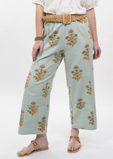 Ivy Jane Print Barrel Pant | Aqua