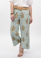 Ivy Jane Print Barrel Pant | Aqua