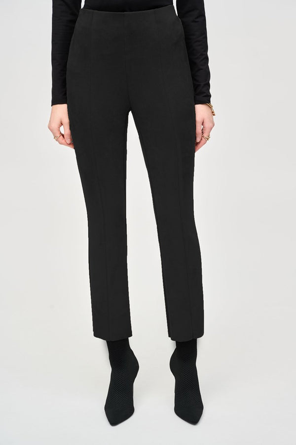 Joseph Ribkoff Scuba Suede Flared Pants 243178 Black