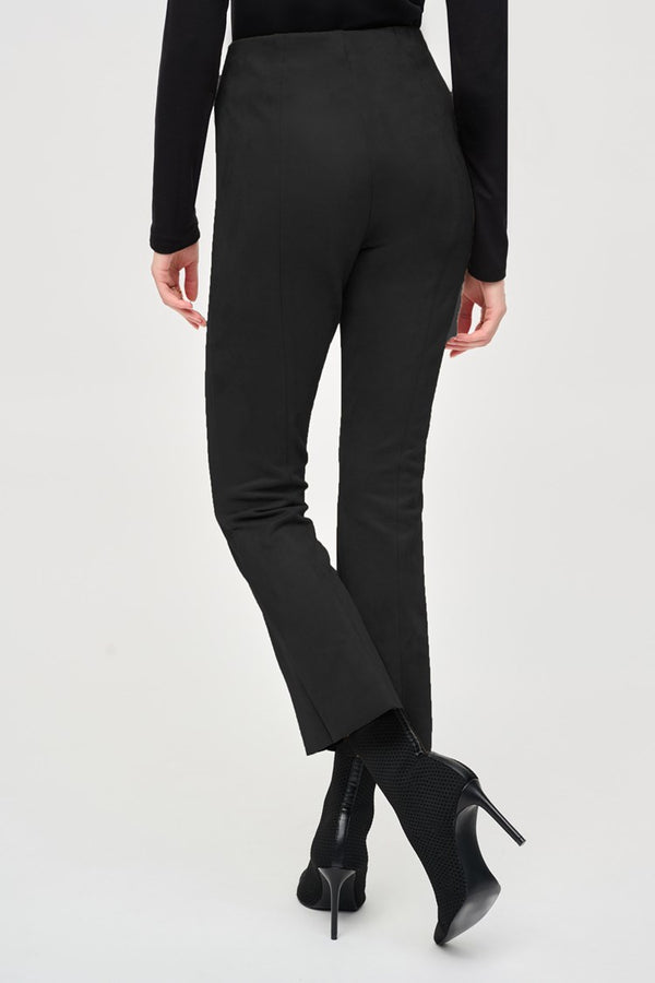 Joseph Ribkoff Scuba Suede Flared Pants 243178 Black