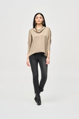 Joseph Ribkoff Satin Cowl Collar Top 243189 Java