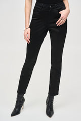 Joseph Ribkoff Classic Slim Foiled Print Denim Pant 243959 Black