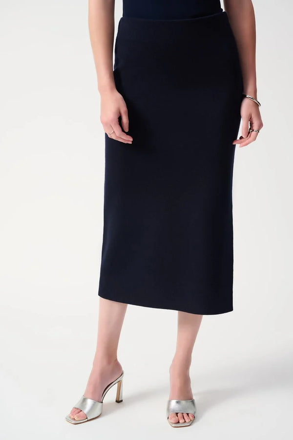 Joseph Ribkoff Sweater Knit Midi Skirt 243967S25 Midnight Blue