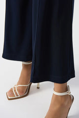 Joseph Ribkoff Silky Knit Pull-On Wide-Leg Pants 251017 Midnight Blue