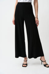 Joseph Ribkoff Silky Knit Pull-On Wide Leg Pants 251017S26 Black