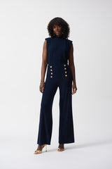 Joseph Ribkoff Silky Knit Wide-Leg Pull-On Pants 251028 Midnight Blue