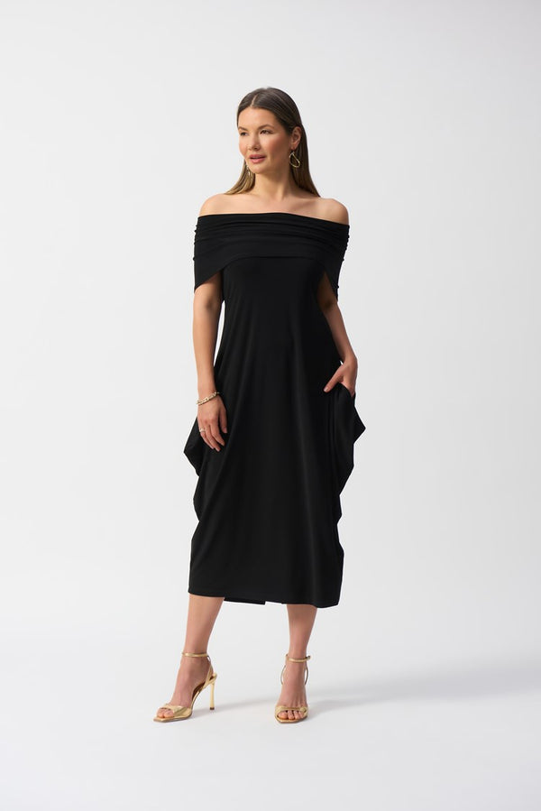 Joseph Ribkoff Silky Knit Cocoon Dress 251205 Black