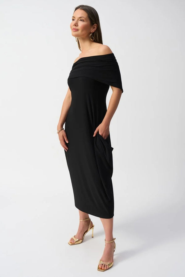 Joseph Ribkoff Silky Knit Cocoon Dress 251205 Black