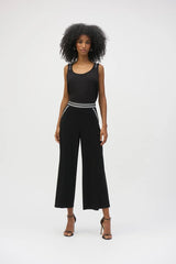 Joseph Ribkoff Silky Knit Culotte Pull-On Pants 252153 Black