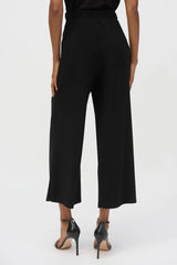 Joseph Ribkoff Silky Knit Culotte Pull-On Pants 252153 Black