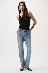 Joseph Ribkoff Metallic Knitted Camisole with Rhinestones  252915CO Black