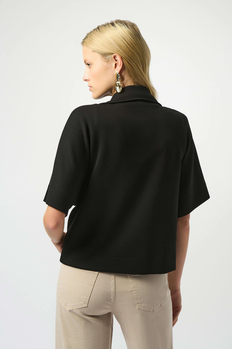Joseph Ribkoff Scuba Jersey Boxy Jacket 253241 Black