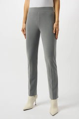 Joseph Ribkoff Melange Silky Knit Straight Leg Pull-On Pants 253295 | Grey Melange