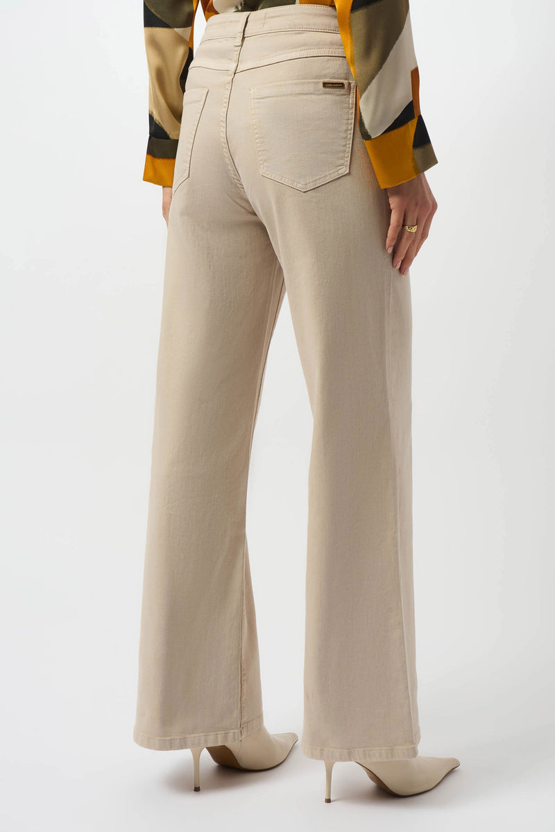 Joseph Ribkoff Goldie | Classic Wide-Leg Stretch Denim Jeans 253950 Moonstone